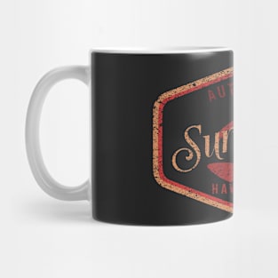 Surfing.co distressed badge Mug